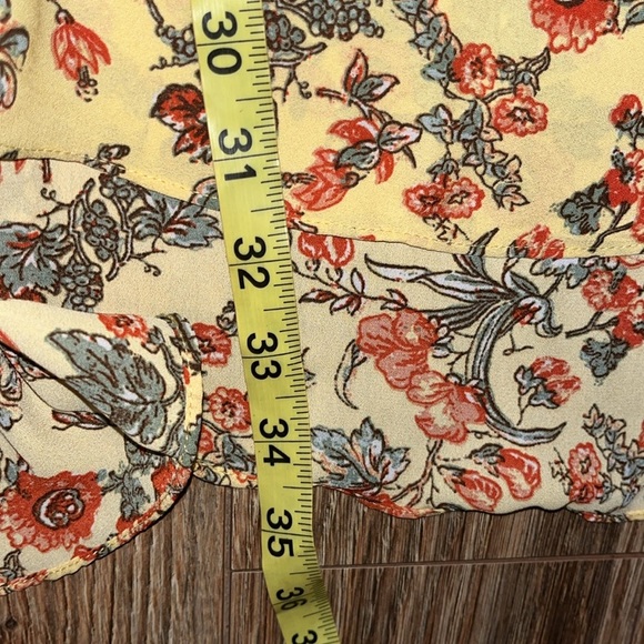 Max Studio women’s floral faux wrap ruffle midi skirt Size XL - Picture 5 of 9